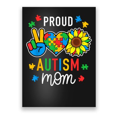 I'm A Proud Autism Mom Autism Awareness For Mom  Poster