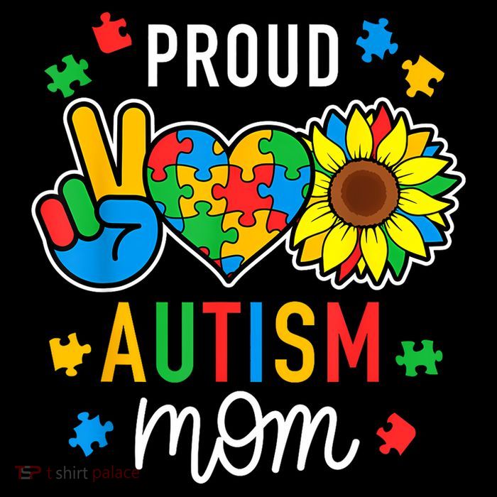 I'm A Proud Autism Mom Autism Awareness For Mom  Premium T-Shirt