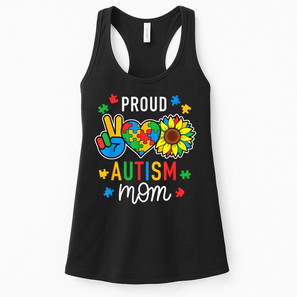 I'm A Proud Autism Mom Autism Awareness For Mom  Womens Tank Top