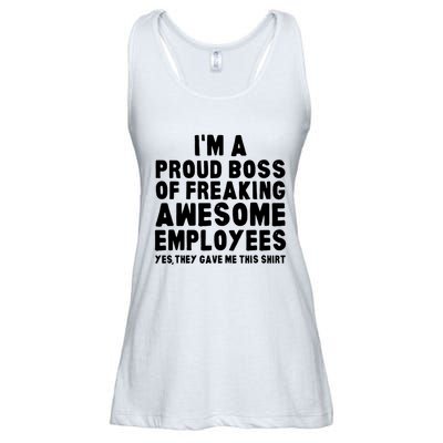 Im A Proud Boss Of Freaking Awesome Employees Ladies Essential Flowy Tank