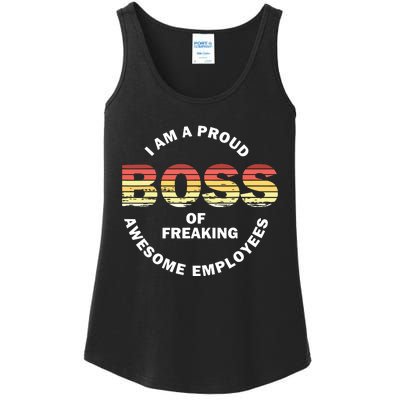 Im A Proud Boss Of Freaking Awesome Employees Ladies Essential Tank