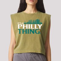 It's A Philly Thing Its A Philly Thing Philadelphia Football Garment-Dyed Women's Muscle Tee