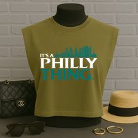 It's A Philly Thing Its A Philly Thing Philadelphia Football Garment-Dyed Women's Muscle Tee