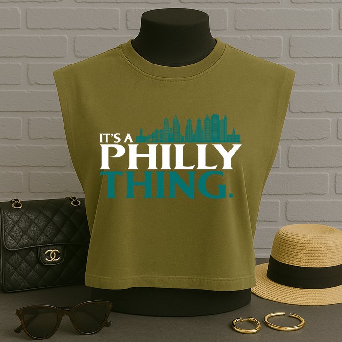 It's A Philly Thing Its A Philly Thing Philadelphia Football Garment-Dyed Women's Muscle Tee