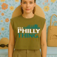 It's A Philly Thing Its A Philly Thing Philadelphia Football Garment-Dyed Women's Muscle Tee
