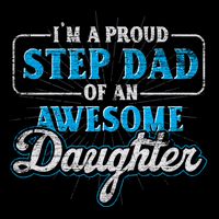 Im A Proud Step Dad Of An Awesome Daughter Stepdad Cool Gift Cooling Performance Crew T-Shirt