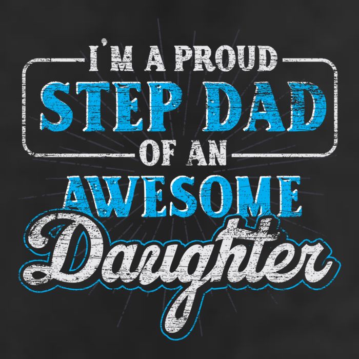 Im A Proud Step Dad Of An Awesome Daughter Stepdad Cool Gift Adult Drive Performance Visor