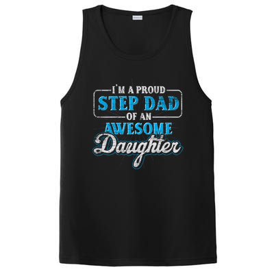 Im A Proud Step Dad Of An Awesome Daughter Stepdad Cool Gift PosiCharge Competitor Tank