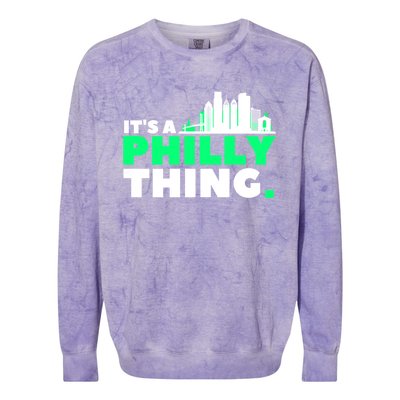 It's A Philly Thing Its A Philly Thing Philadelphia Football Colorblast Crewneck Sweatshirt