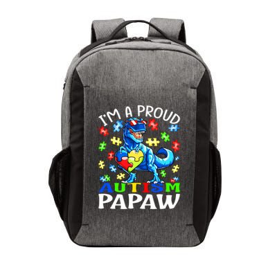 I'm A Proud Autism Papaw Dinosaur Gift Vector Backpack