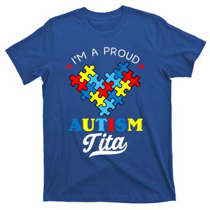 I'm A Proud Autism Tita Autism Awareness Aunt Nephew Niece T-Shirt