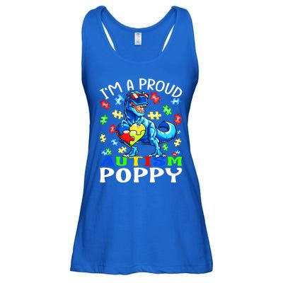 I'm A Proud Autism Poppy Dinosaur Gift Ladies Essential Flowy Tank