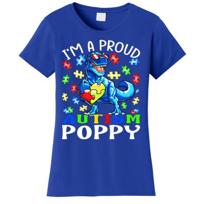 I'm A Proud Autism Poppy Dinosaur Gift Women's T-Shirt