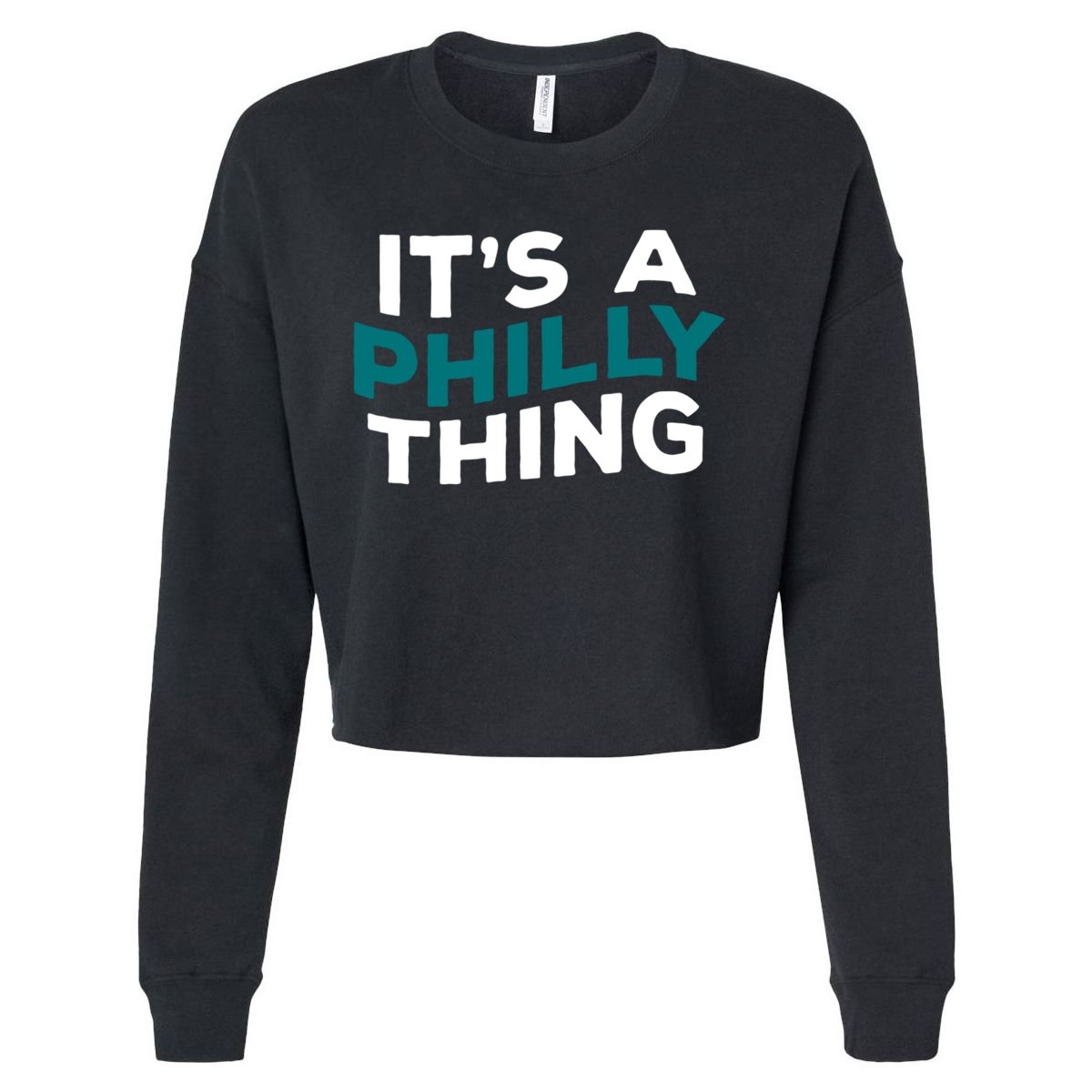 It's A Philly Thing Philadelphia Football Cropped Pullover Crew