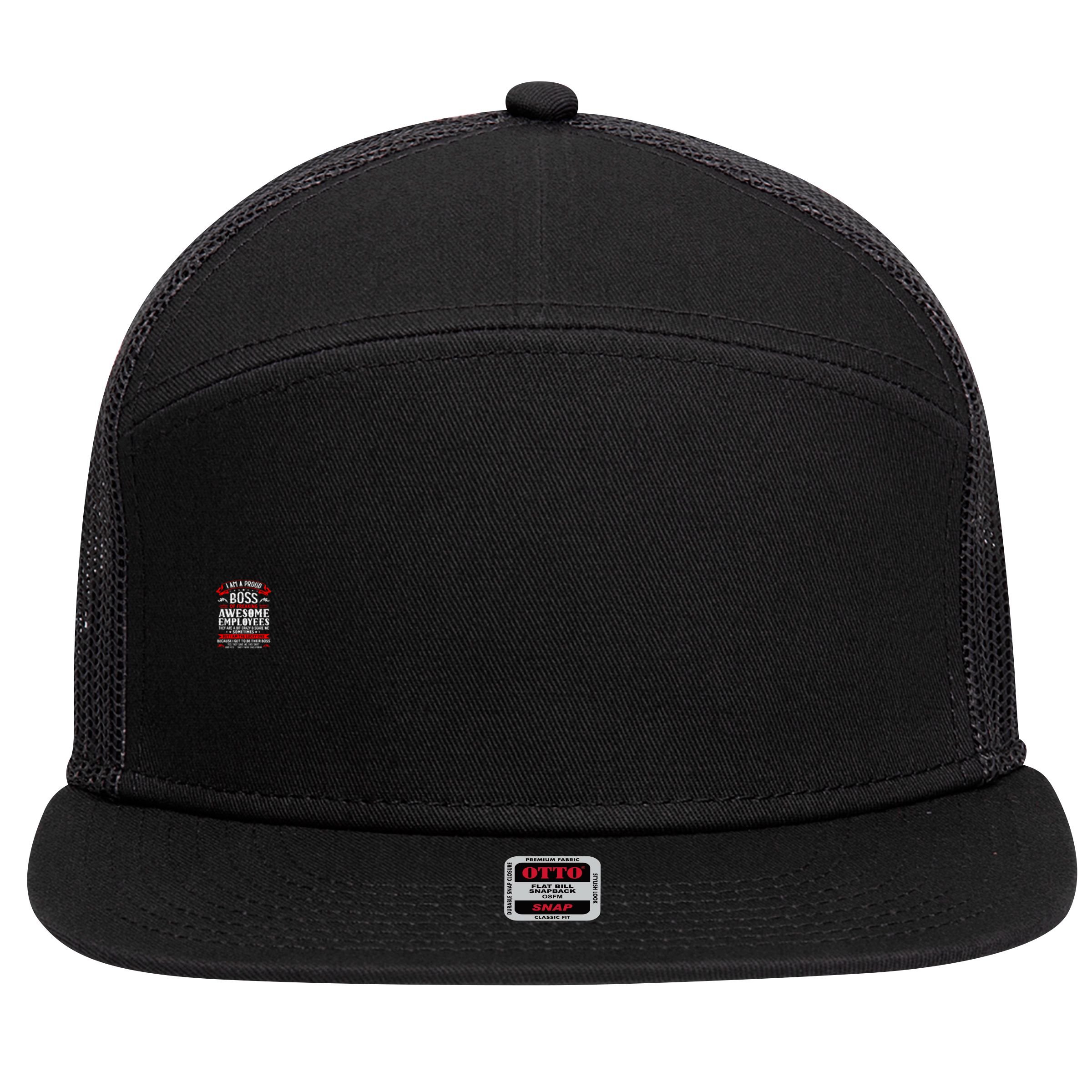 IM A Proud Boss Of Freaking Awesome Employees Funny Boss 7 Panel Mesh Trucker Snapback Hat