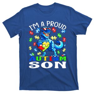 I'm A Proud Autism Son Dinosaur Gift T-Shirt