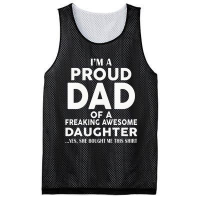 IM A Proud Dad Of A Freaking Awesome Daughter Mesh Reversible Basketball Jersey Tank