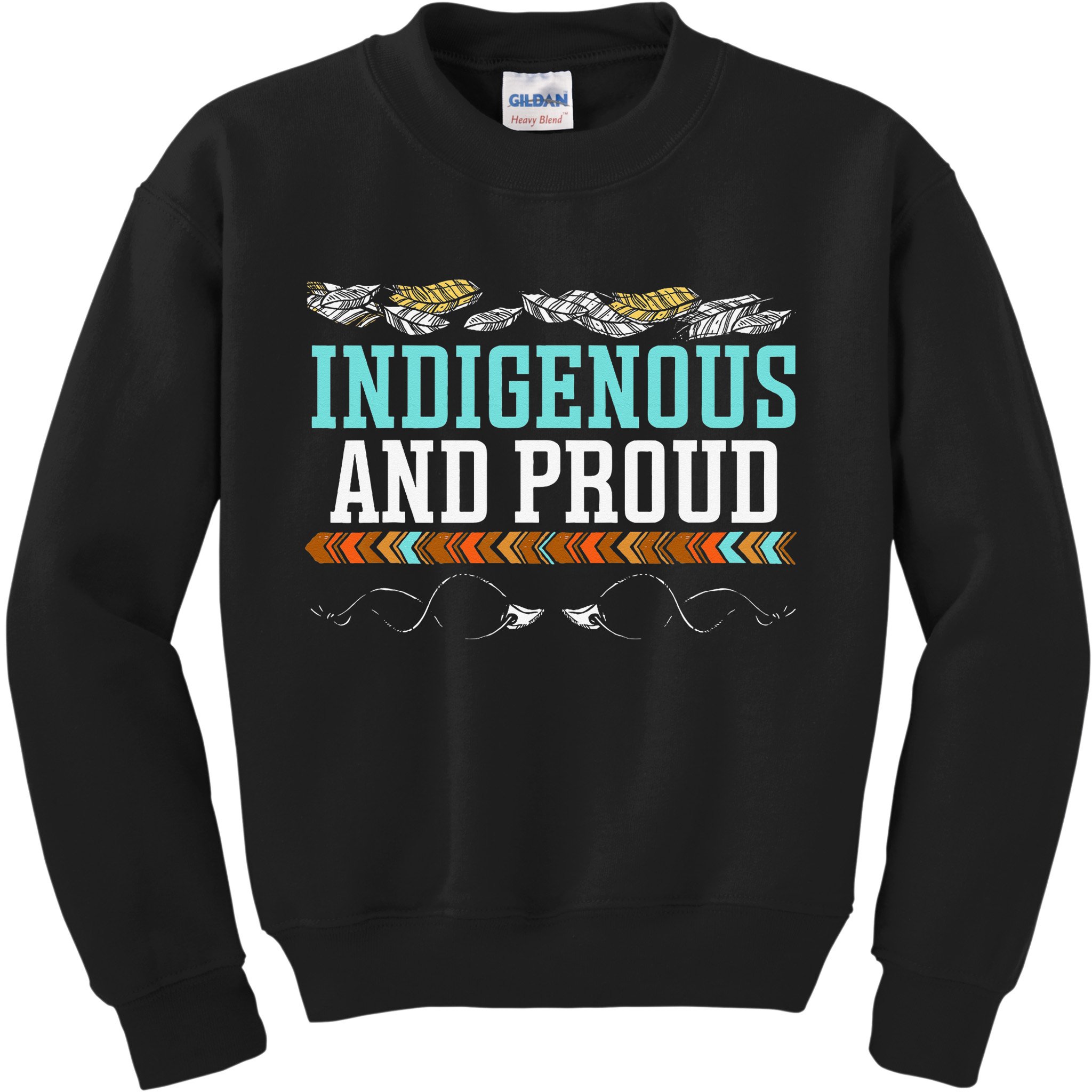 Indigenous And Proud Native American Native Pride Kids Sweatshirt