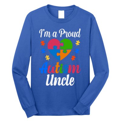 I'm A Proud Autism Uncle Cute Gift Long Sleeve Shirt