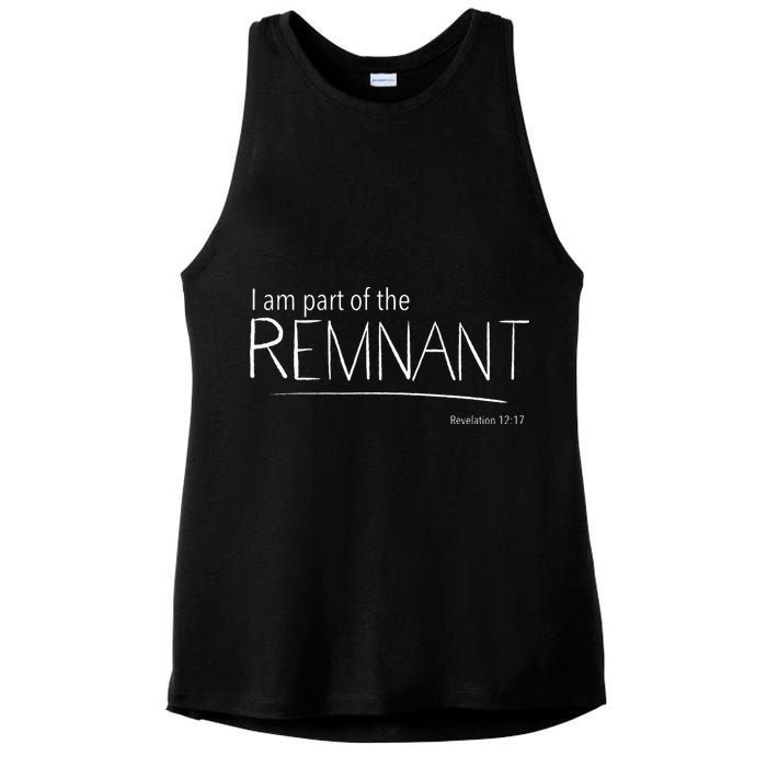 I Am Part Of The Remnant Revelation 12 Seventh Day Adventist Ladies PosiCharge Tri-Blend Wicking Tank