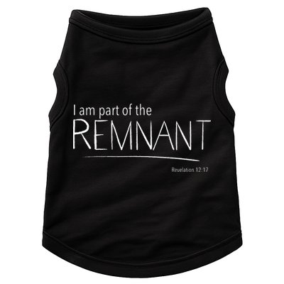 I Am Part Of The Remnant Revelation 12 Seventh Day Adventist Doggie Tank