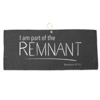 I Am Part Of The Remnant Revelation 12 Seventh Day Adventist Large Microfiber Waffle Golf Towel