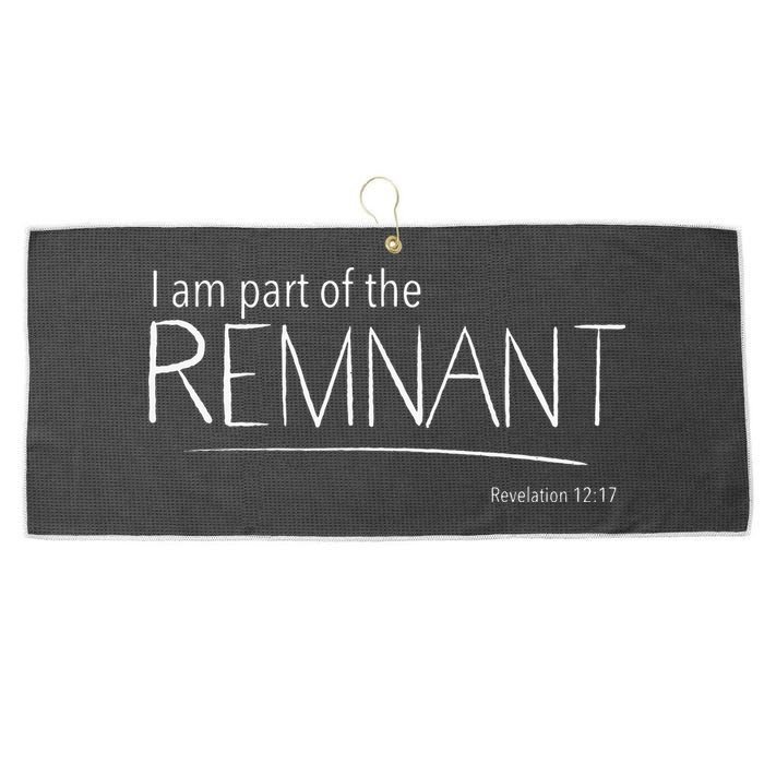 I Am Part Of The Remnant Revelation 12 Seventh Day Adventist Large Microfiber Waffle Golf Towel