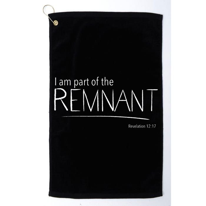 I Am Part Of The Remnant Revelation 12 Seventh Day Adventist Golf Towel