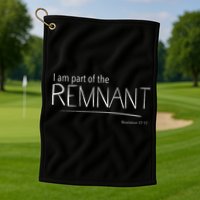 I Am Part Of The Remnant Revelation 12 Seventh Day Adventist Golf Towel