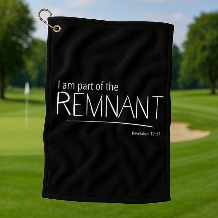 I Am Part Of The Remnant Revelation 12 Seventh Day Adventist Golf Towel