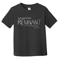 I Am Part Of The Remnant Revelation 12 Seventh Day Adventist Toddler T-Shirt