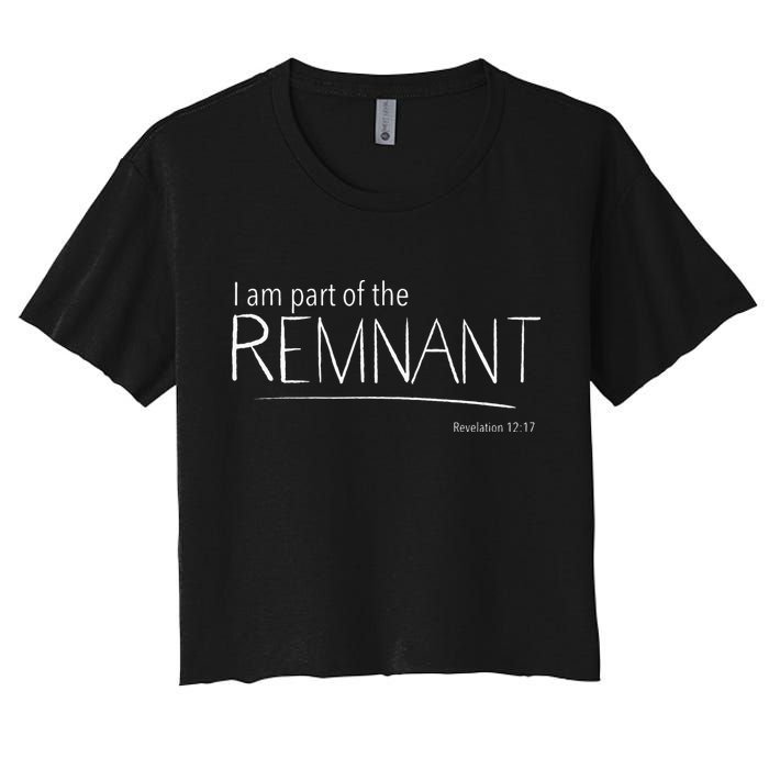I Am Part Of The Remnant Revelation 12 Seventh Day Adventist Crop Top