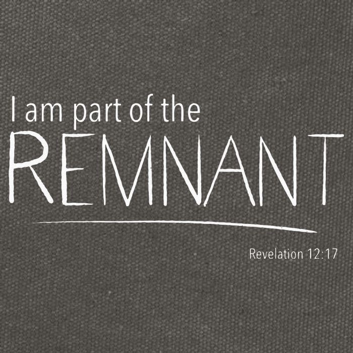 I Am Part Of The Remnant Revelation 12 Seventh Day Adventist Cotton Canvas Backpack