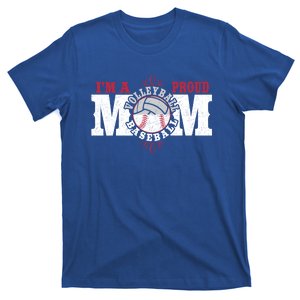 I'm A Proud Volleyball Baseball Mom Gift T-Shirt