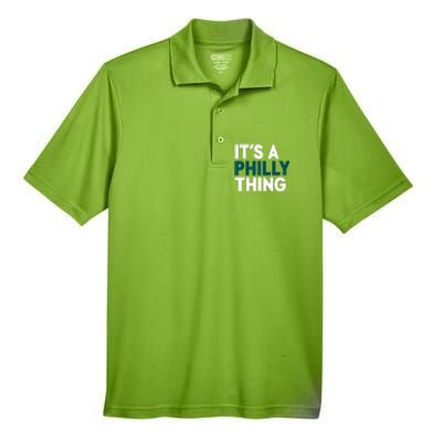 It's A Philly Thing Philadelphia Slogan Men's Origin Performance Pique Polo