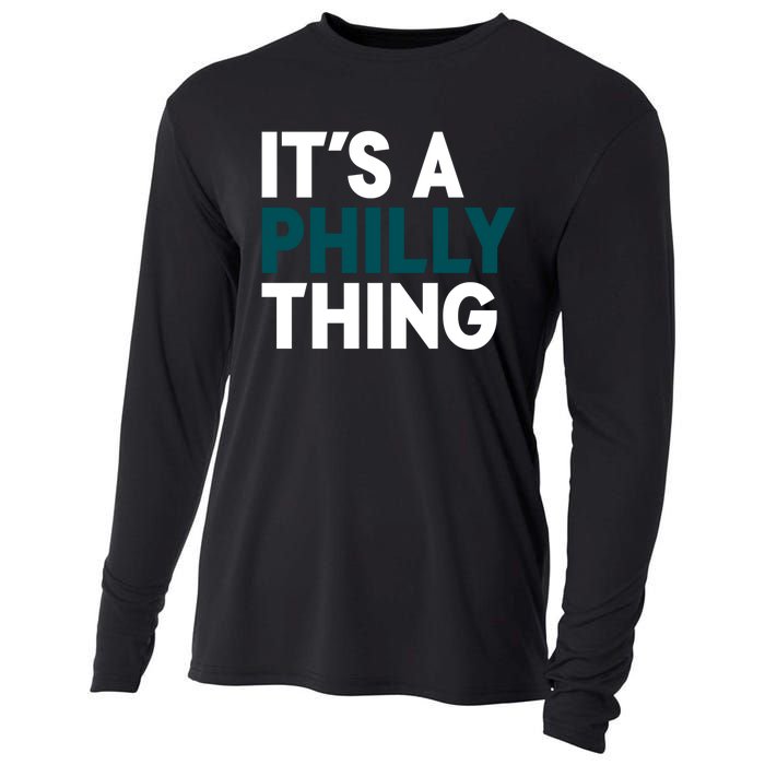 It's A Philly Thing Philadelphia Slogan Cooling Performance Long Sleeve Crew