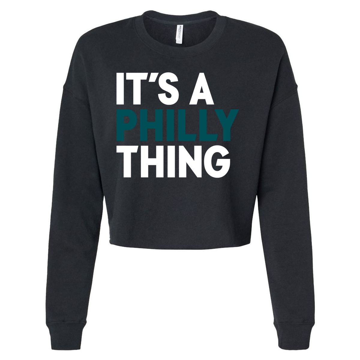 It's A Philly Thing Philadelphia Slogan Cropped Pullover Crew