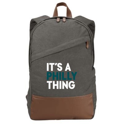 It's A Philly Thing Philadelphia Slogan Cotton Canvas Backpack