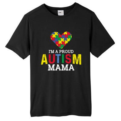 IM A Proud Autism Mama Autism Awareness Family Great Gift Tall Fusion ChromaSoft Performance T-Shirt