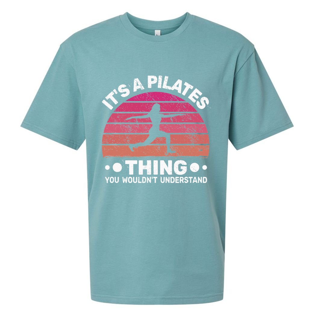 ItS A Pilates Thing For Women With Funny Sayings Fitness Sueded Cloud Jersey T-Shirt
