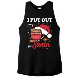 I Always Put Out For Santa Christmas Cookies And Milk Xmas Ladies PosiCharge Tri-Blend Wicking Tank