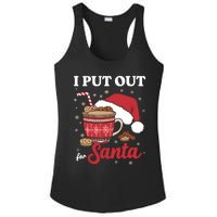 I Always Put Out For Santa Christmas Cookies And Milk Xmas Ladies PosiCharge Competitor Racerback Tank