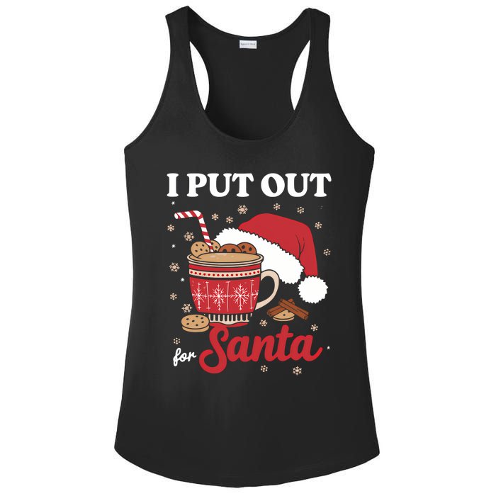 I Always Put Out For Santa Christmas Cookies And Milk Xmas Ladies PosiCharge Competitor Racerback Tank