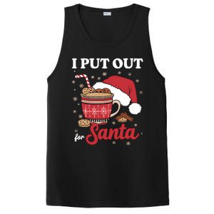 I Always Put Out For Santa Christmas Cookies And Milk Xmas PosiCharge Competitor Tank