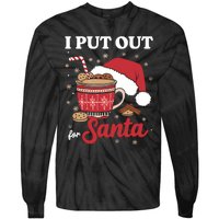 I Always Put Out For Santa Christmas Cookies And Milk Xmas Tie-Dye Long Sleeve Shirt