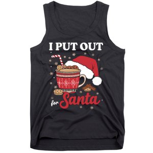 I Always Put Out For Santa Christmas Cookies And Milk Xmas Tank Top