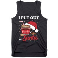 I Always Put Out For Santa Christmas Cookies And Milk Xmas Tank Top