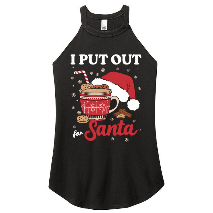 I Always Put Out For Santa Christmas Cookies And Milk Xmas Women's Perfect Tri Rocker Tank