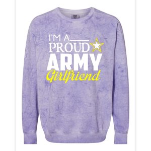 I'm A Proud Army Friend Design Military Friend Gift Colorblast Crewneck Sweatshirt