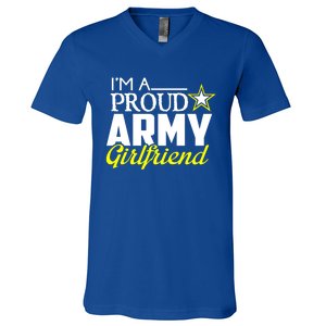 I'm A Proud Army Friend Design Military Friend Gift V-Neck T-Shirt